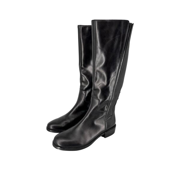 Clarks Marquette Silk Black Leather Boots Size 9M Equestrian Riding Classic - Picture 4 of 14